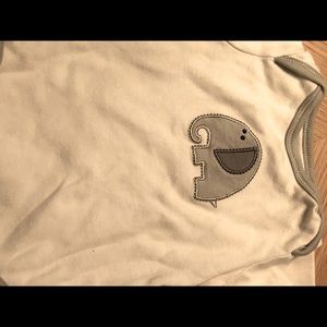 Elephant Short Sleeve Onesie